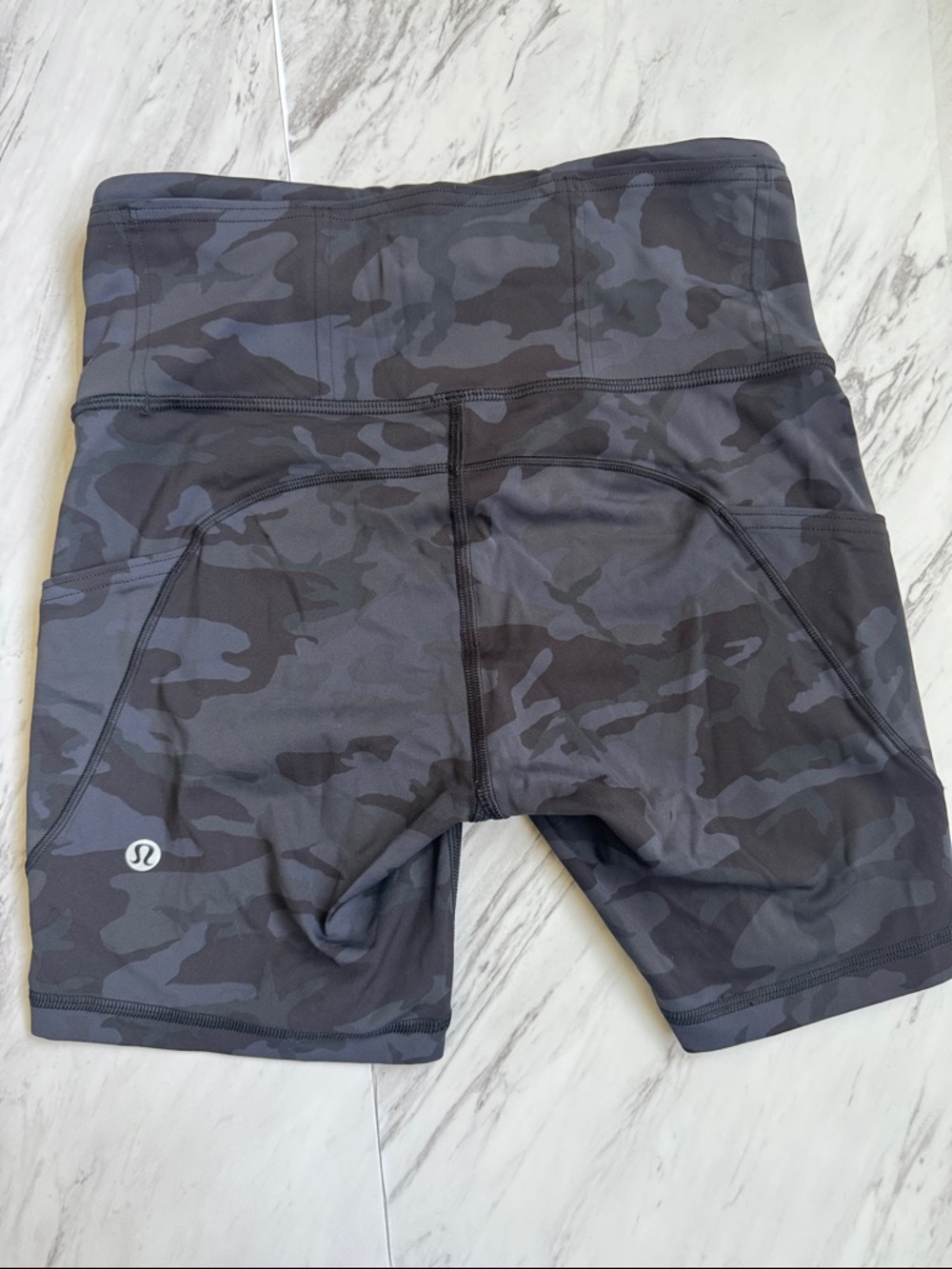 Lululemon Camo Bike Shorts Pockets